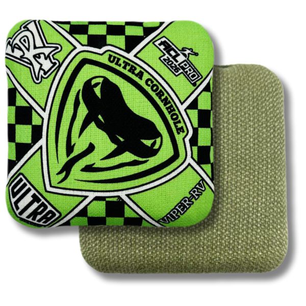 Ultra Viper RV 2026 - ACL Pro Bags Cornhole Bags Ultra Cornhole Checkered Green