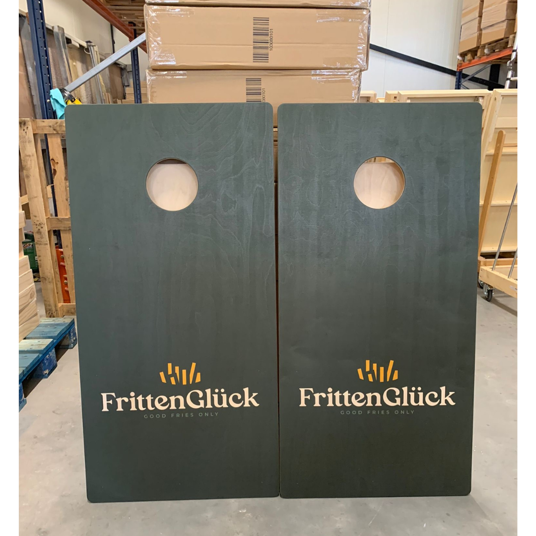 Cornhole Set met Eigen Design (Test Tjarco) Cornhole sets Wicked Wood Games