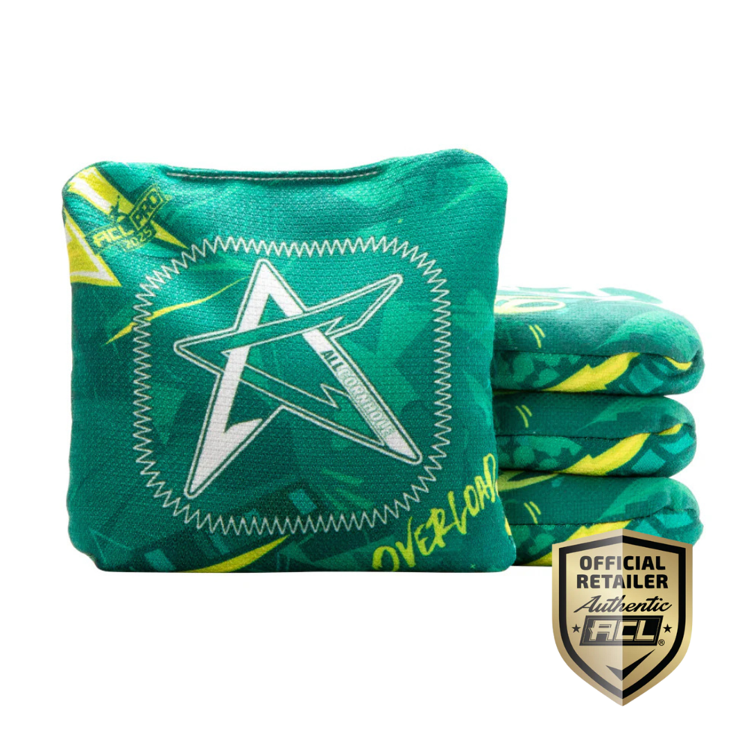 OVERLOAD 2025 - ACL PRO - 1x4 Cornhole Bags Cornhole Bags AllCornhole Green