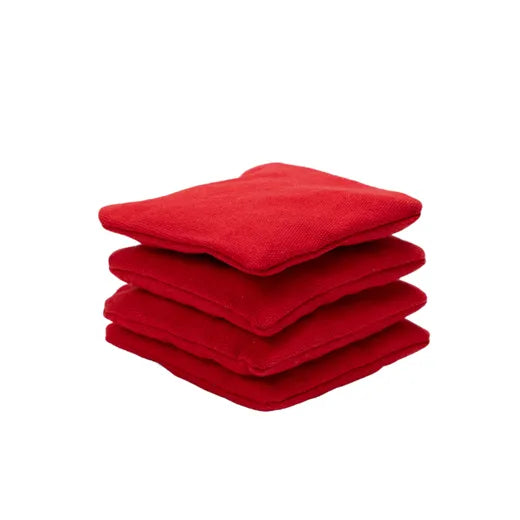 Kids Cornhole Bags - Wicked Wood - 1x4 stuks - 240gr Cornhole Bags Wicked Wood Games Rood