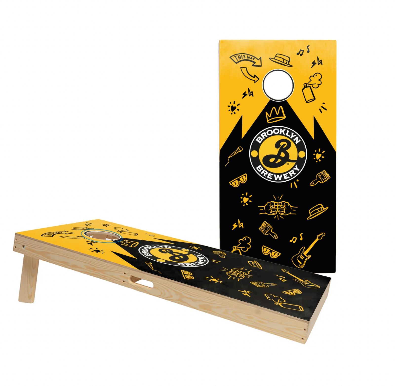 Cornhole Set met Eigen Design Cornhole sets Wicked Wood Games