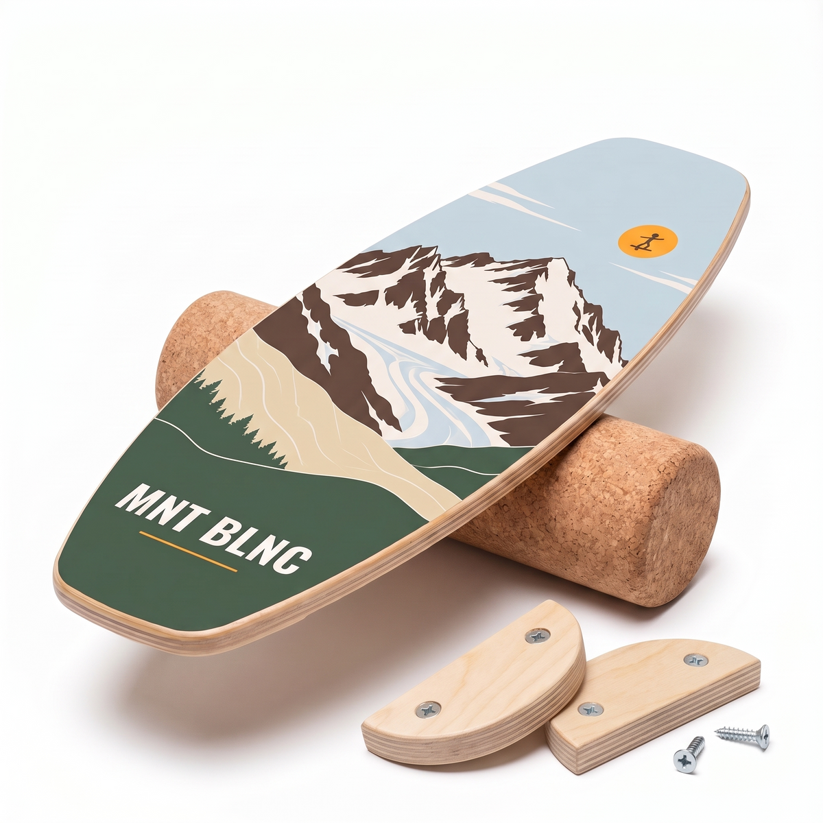 BLNC Balance Boards - COLECCIÓN ALPINE - Incl. Roller y Board Stoppers