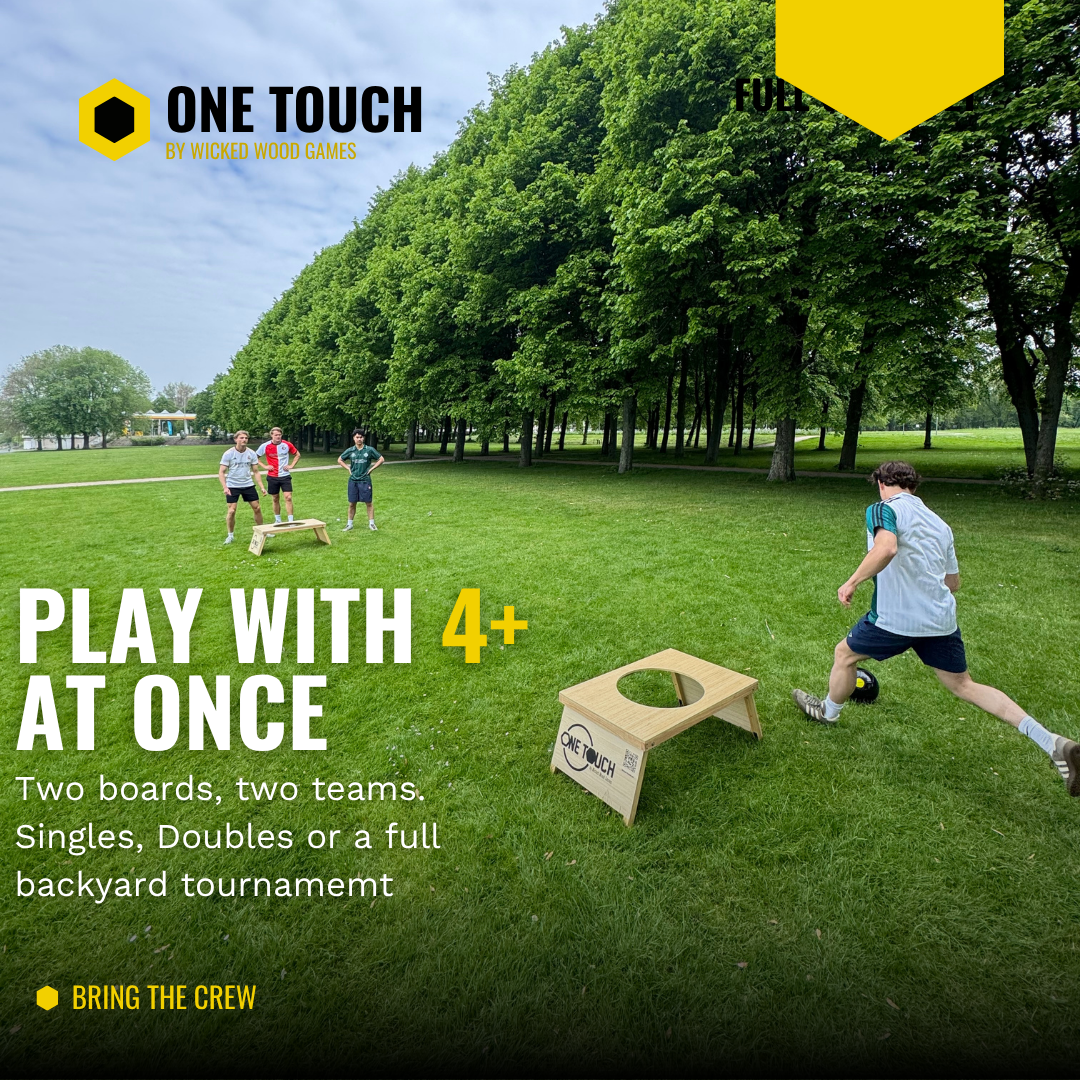 OneTouch Personalizado - Set Completo con Diseño Propio - Incluye 2x tableros / Balón de fútbol / Bolsa de transporte