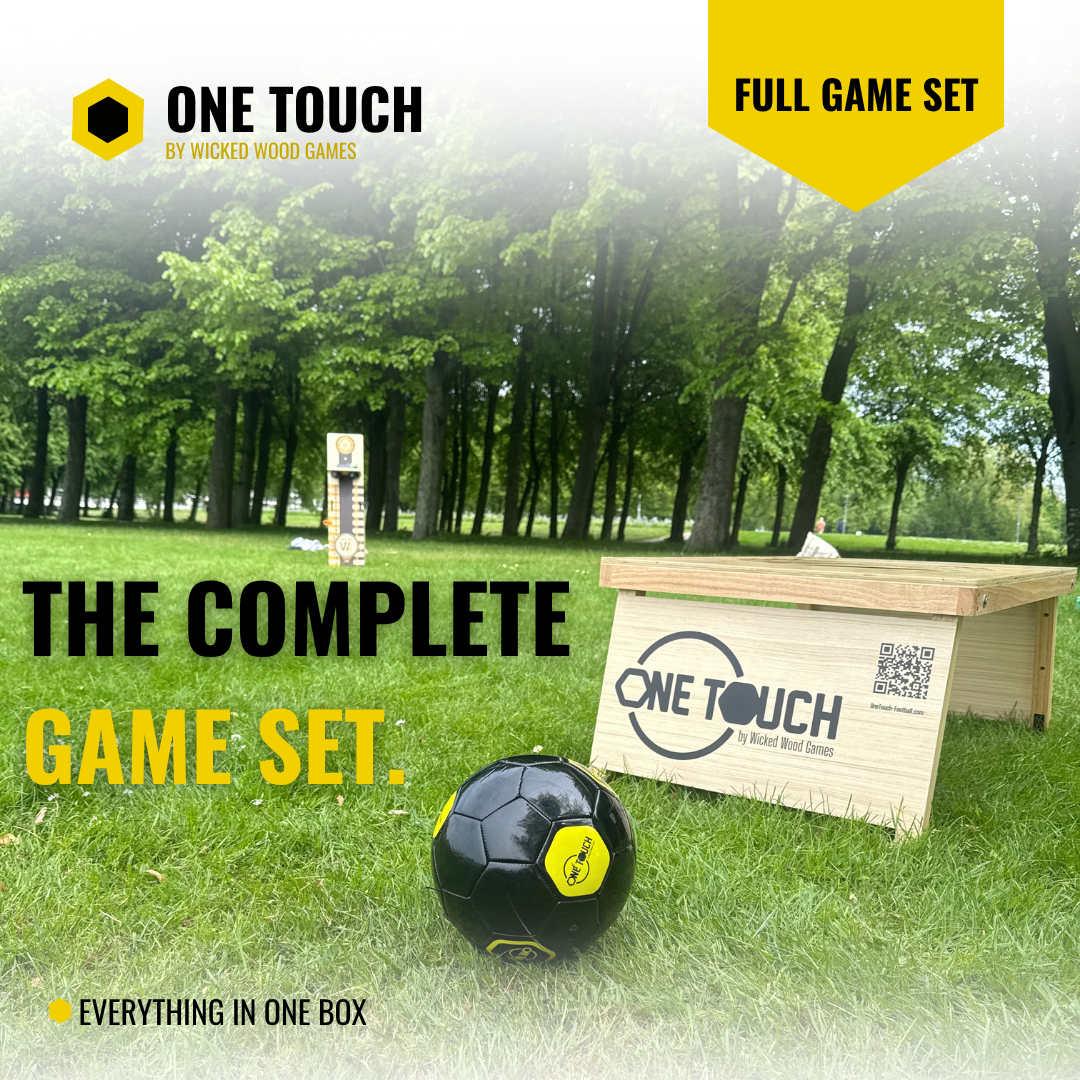 OneTouch Personalizado - Set Completo con Diseño Propio - Incluye 2x tableros / Balón de fútbol / Bolsa de transporte